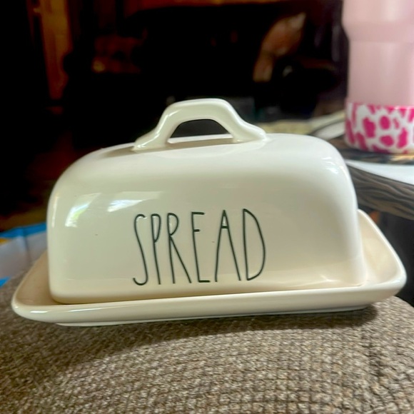 Rae Dunn Spread Butter Dish Ceramic Artisan Collection by Magenta - Picture 1 of 4
